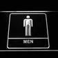 Men Washroom Restroom LED Neon Light Sign - Way Up Gifts