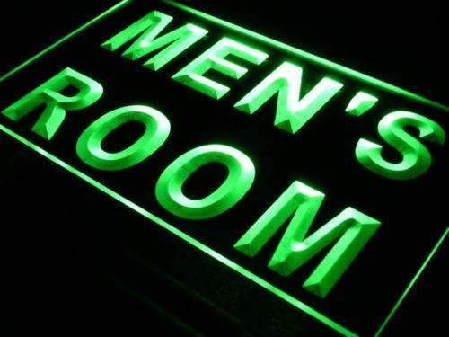 Mens Room Restrooms LED Neon Light Sign - Way Up Gifts