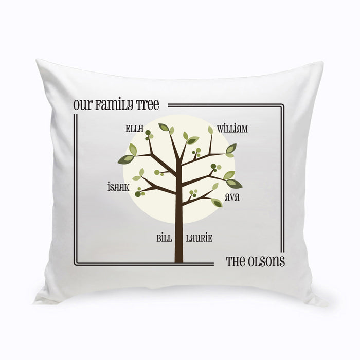 Personalized Family Tree Throw Pillows - Way Up Gifts