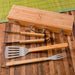 Personalized BBQ Grill Accessories Tools Utensils Set with Case - Way Up Gifts