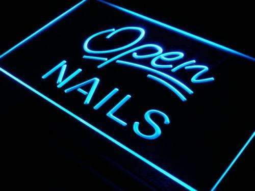 Nail Salon Open LED Neon Light Sign - Way Up Gifts