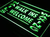 Nails Waxing Walk Ins Welcome LED Neon Light Sign - Way Up Gifts