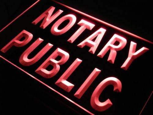 Notary Public Office LED Neon Light Sign - Way Up Gifts