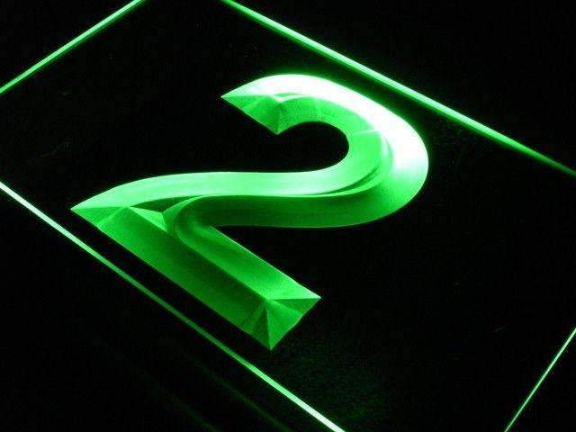 Number Two LED Neon Light Sign - Way Up Gifts