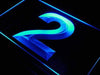 Number Two LED Neon Light Sign - Way Up Gifts