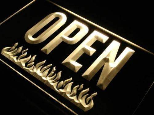 Open Bar Grill LED Neon Light Sign - Way Up Gifts