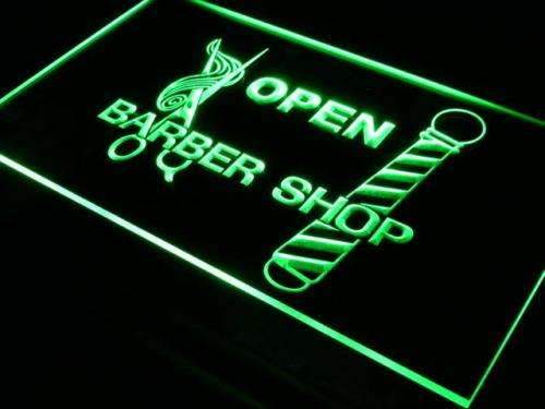 Open Barber Shop LED Neon Light Sign - Way Up Gifts