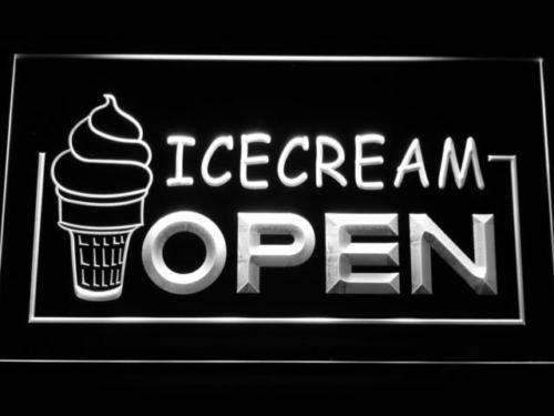 Open Ice Cream Shop LED Neon Light Sign - Way Up Gifts