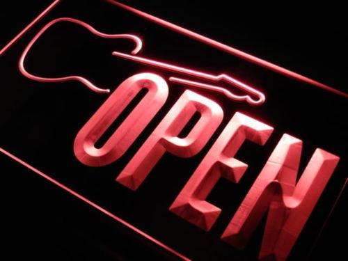 Open Instruments Guitars LED Neon Light Sign - Way Up Gifts