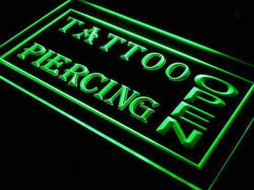 Open Tattoo Piercing LED Neon Light Sign - Way Up Gifts