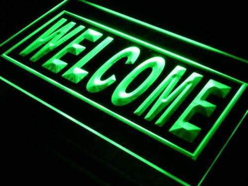 Open Welcome LED Neon Light Sign - Way Up Gifts