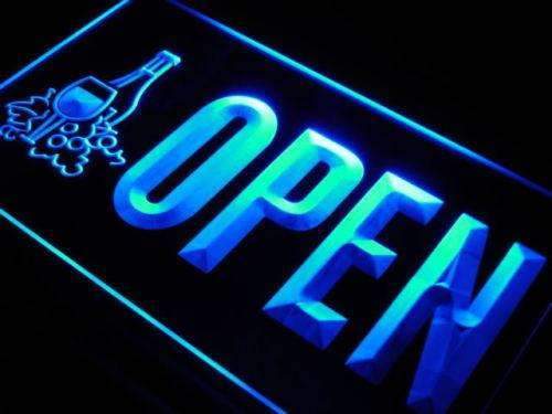 Open Winery Wine Shop LED Neon Light Sign - Way Up Gifts