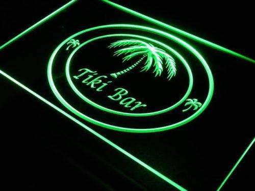 Palm Trees Tiki Bar LED Neon Light Sign - Way Up Gifts