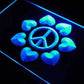 Peace and Love Decor LED Neon Light Sign - Way Up Gifts