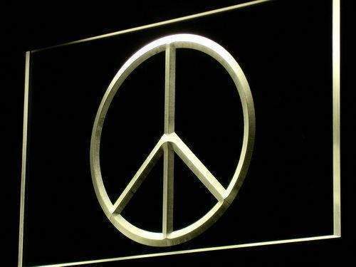 Peace Symbol LED Neon Light Sign - Way Up Gifts