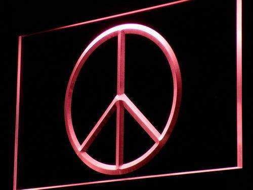 Peace Symbol LED Neon Light Sign - Way Up Gifts