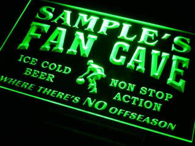 Personalized Basketball Fan Cave LED Neon Light Sign - Way Up Gifts