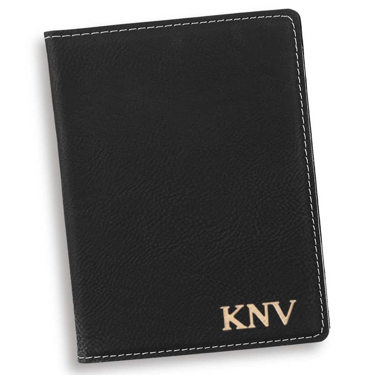 Personalized Black Passport Cover - Way Up Gifts