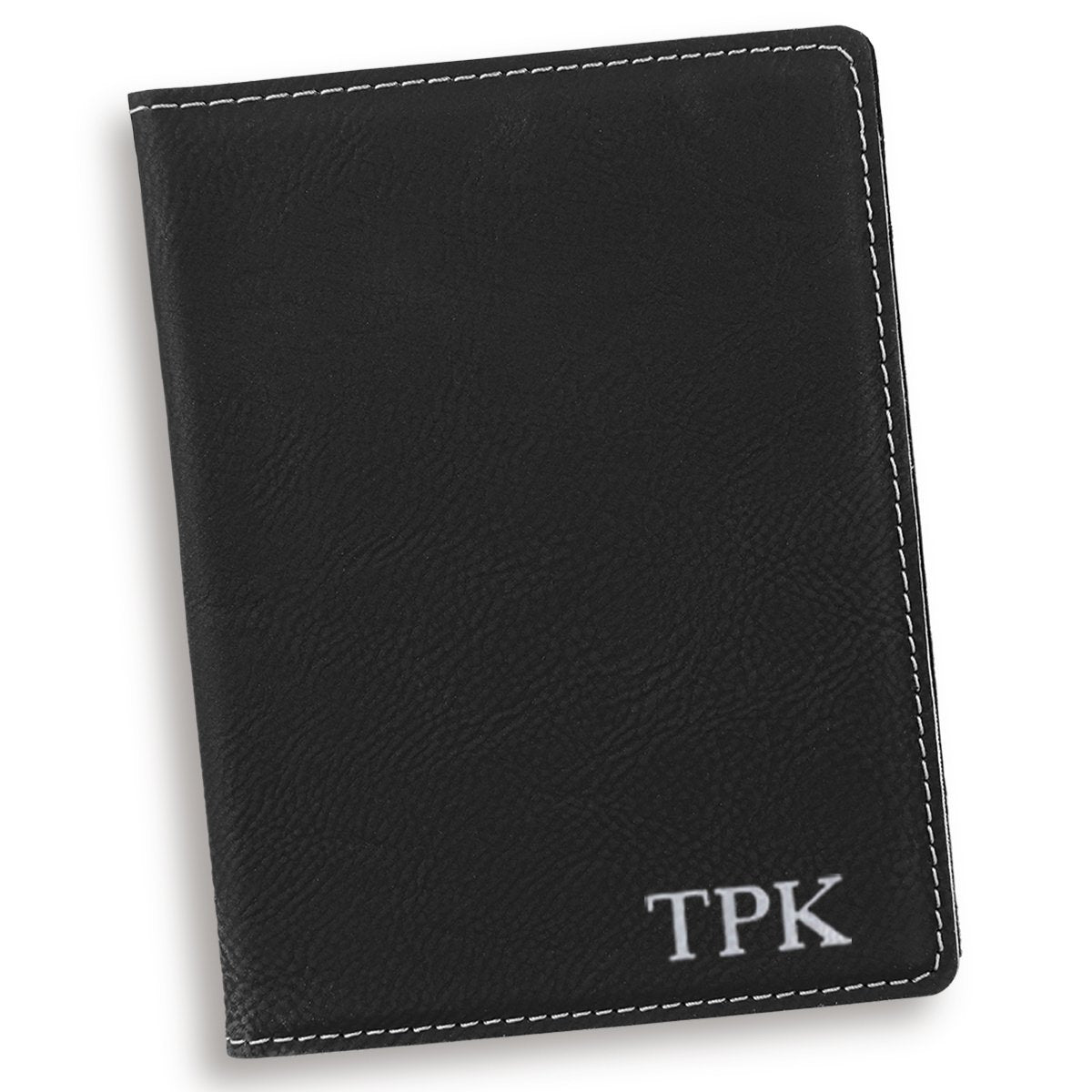 Personalized Black Passport Cover - Way Up Gifts