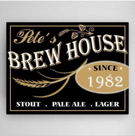 Personalized Brew House Canvas - Way Up Gifts