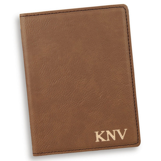 Personalized Dark Brown Passport Cover - Way Up Gifts