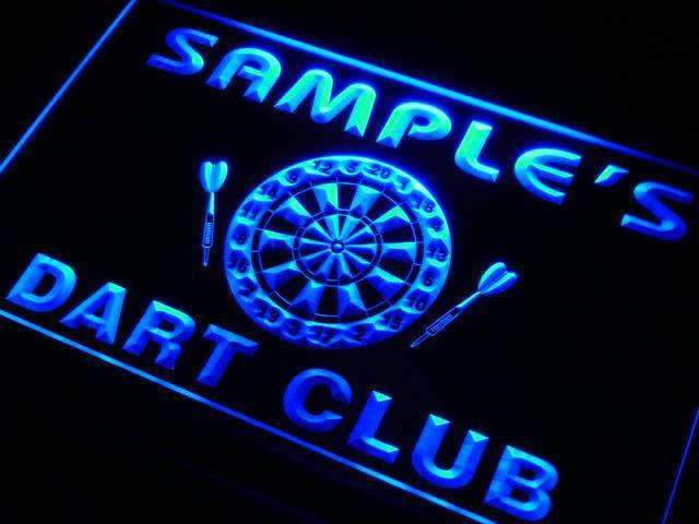 Personalized Dart Club LED Neon Light Sign - Way Up Gifts