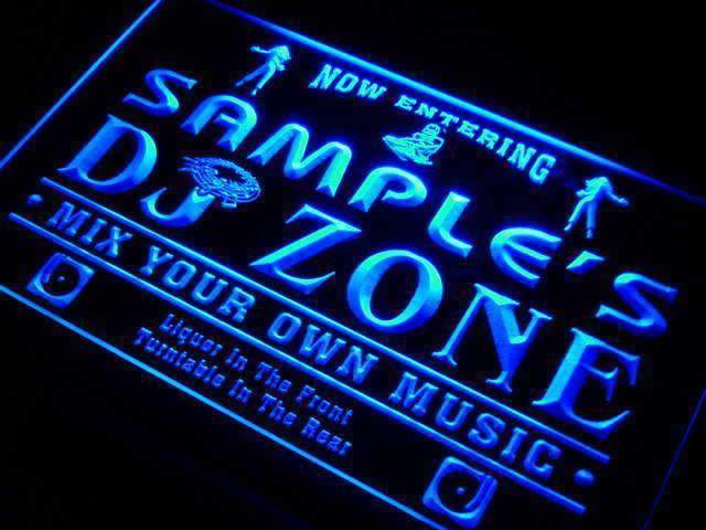 Personalized DJ Zone LED Neon Light Sign - Way Up Gifts