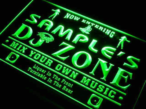 Personalized DJ Zone LED Neon Light Sign - Way Up Gifts