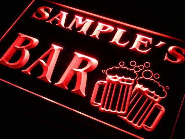 Personalized Double Mug Bar LED Neon Light Sign - Way Up Gifts