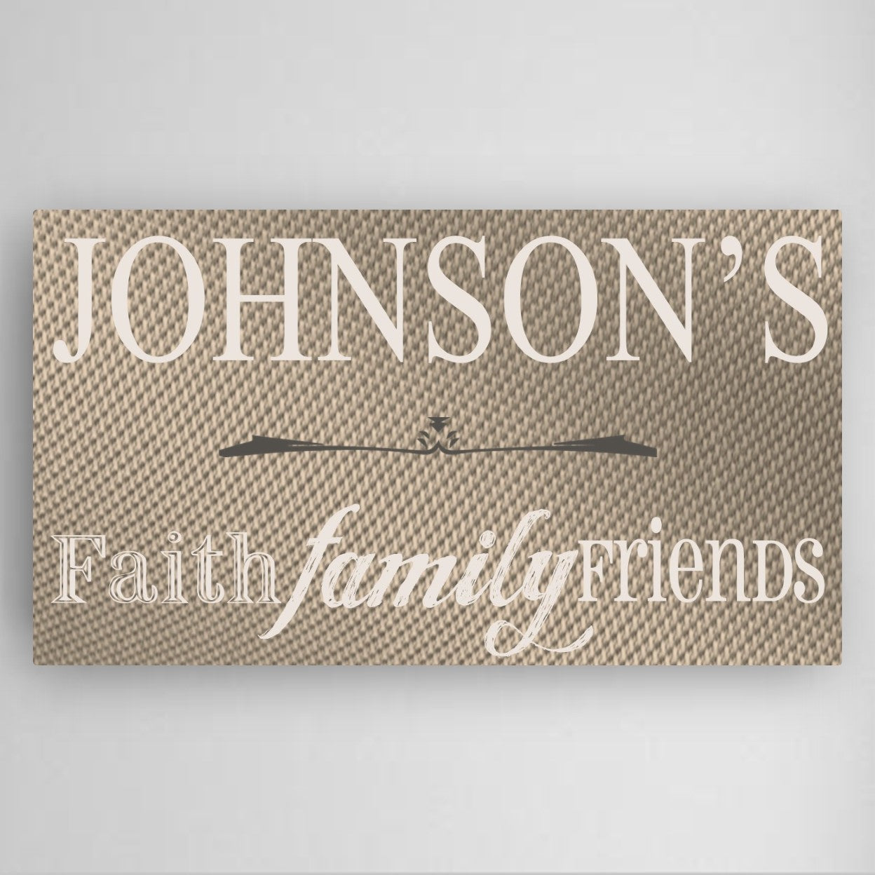 Personalized Faith, Family and Friends Canvas Sign - Way Up Gifts
