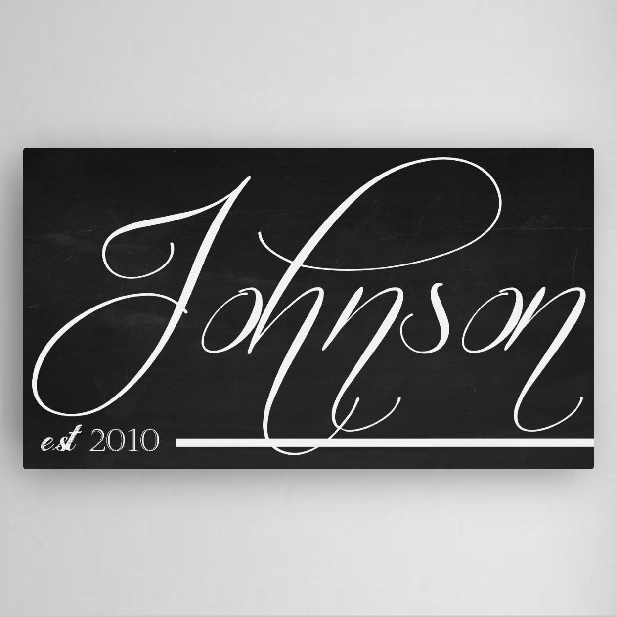 Personalized Family Name Chalkboard Canvas Sign - Way Up Gifts