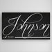 Personalized Family Name Chalkboard Canvas Sign - Way Up Gifts