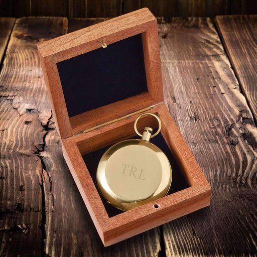 Personalized High Polish Gold Keepsake Compass - Way Up Gifts