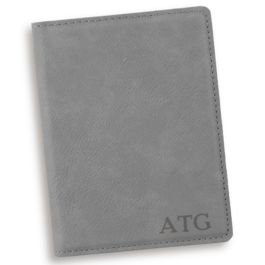 Personalized Gray Passport Cover - Way Up Gifts