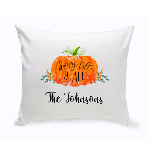 Personalized Happy Fall Halloween Throw Pillow - Way Up Gifts