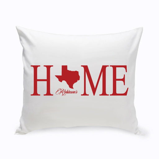 Personalized Home State Throw Pillow - Way Up Gifts