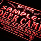Personalized Hunting Deer Camp LED Neon Light Sign - Way Up Gifts