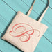 Personalized Initial Canvas Tote Bag - Way Up Gifts