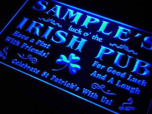 Personalized Irish Pub LED Neon Light Sign - Way Up Gifts