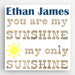 Personalized Kids Canvas Sign-Sunshine Blue - Way Up Gifts