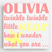Personalized Kids Canvas Sign-Twinkle Pink - Way Up Gifts