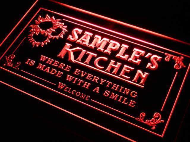 Personalized Kitchen II LED Neon Light Sign - Way Up Gifts