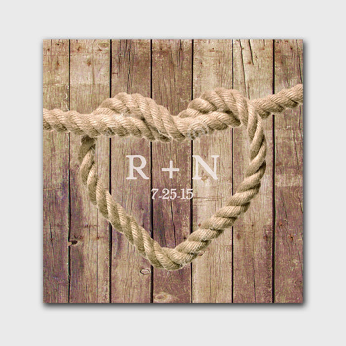 Personalized Couples Knot Canvas Signs - Way Up Gifts