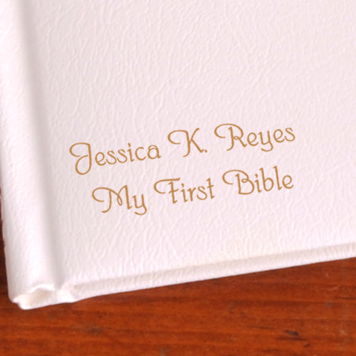 Personalized Laser Engraved Catholic Child's First Bible - Way Up Gifts