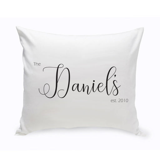 Personalized Last Name Modern Farmhouse Throw Pillow - Way Up Gifts
