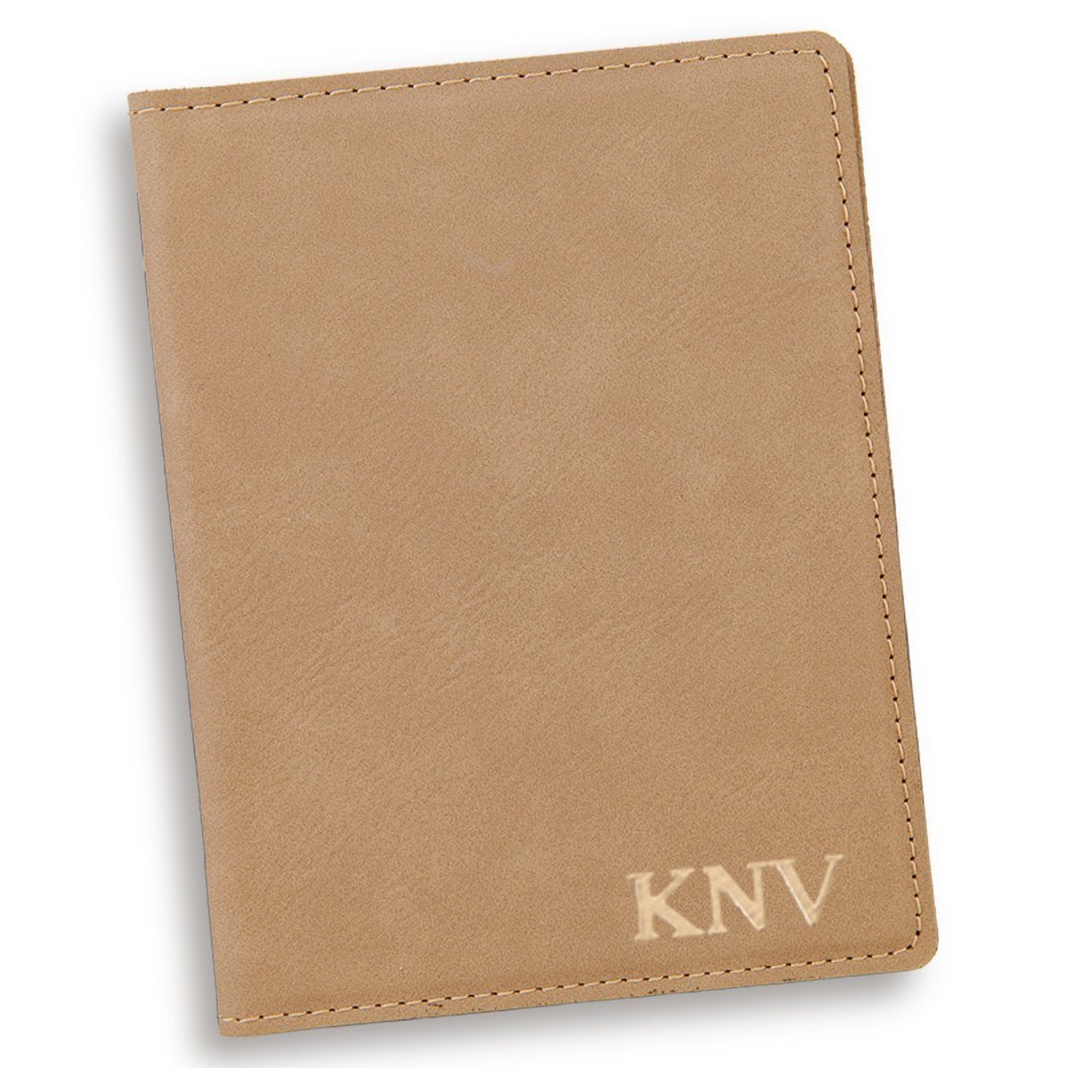 Personalized Light Brown Passport Cover - Way Up Gifts