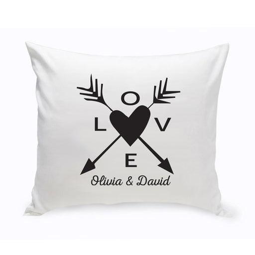 Personalized Love Arrow Throw Pillow - Way Up Gifts