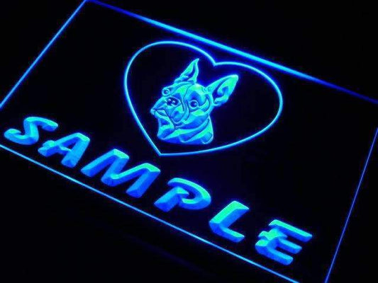 Personalized Name Boston Terrier Dog LED Neon Light Sign - Way Up Gifts
