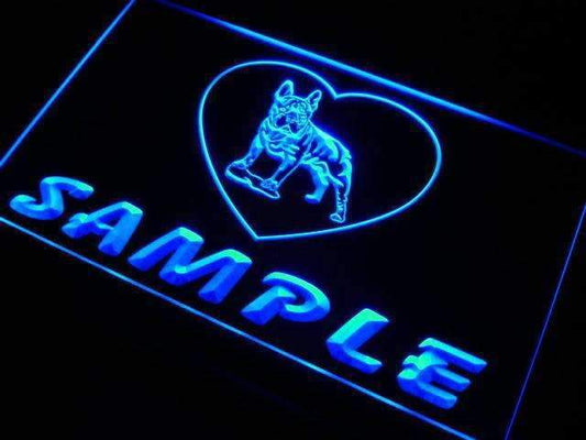 Personalized Name French Bulldog LED Neon Light Sign - Way Up Gifts