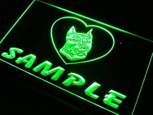 Personalized Name Pit Bull Dog LED Neon Light Sign - Way Up Gifts